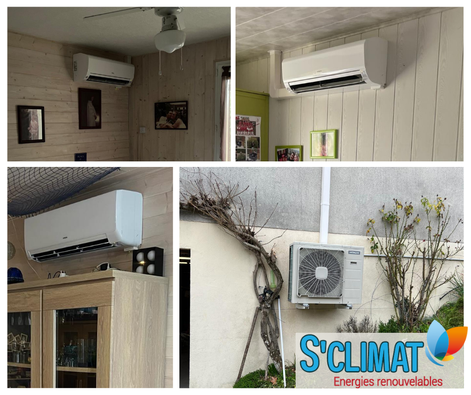 Photo d'une installation d'une climatisation réversible